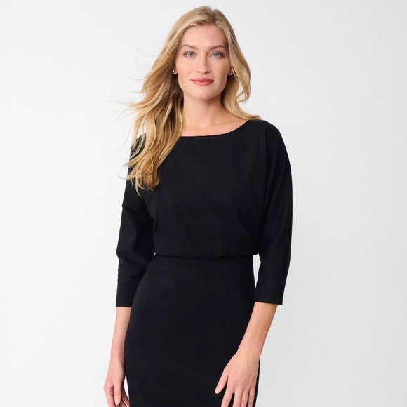 J. McLaughlin Tinley Black Knit Dress L NWT - Picture 16 of 16